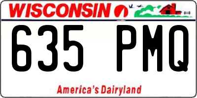 WI license plate 635PMQ