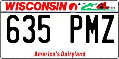 WI license plate 635PMZ