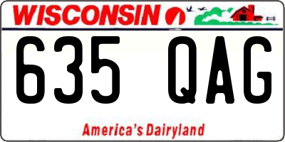 WI license plate 635QAG