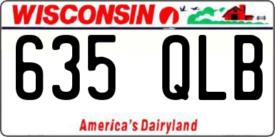 WI license plate 635QLB