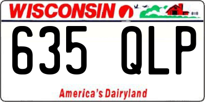 WI license plate 635QLP