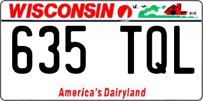 WI license plate 635TQL