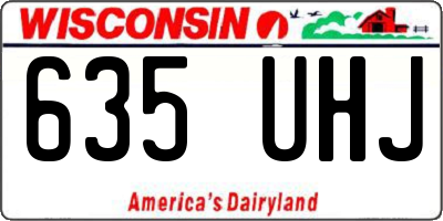 WI license plate 635UHJ