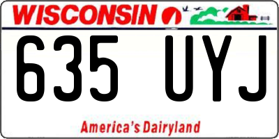 WI license plate 635UYJ