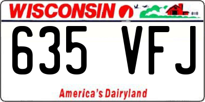 WI license plate 635VFJ