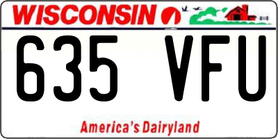 WI license plate 635VFU