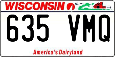 WI license plate 635VMQ
