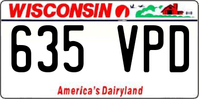 WI license plate 635VPD