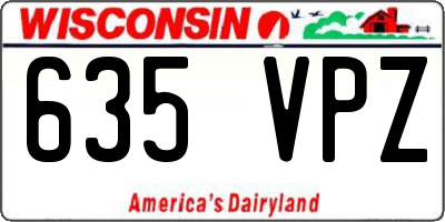 WI license plate 635VPZ