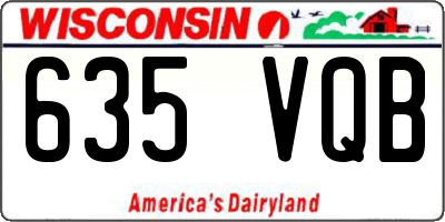 WI license plate 635VQB