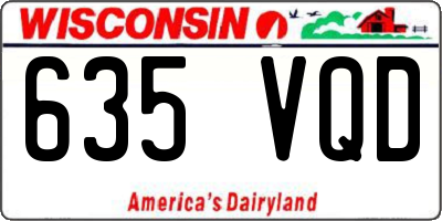 WI license plate 635VQD