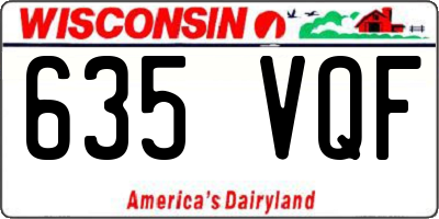 WI license plate 635VQF