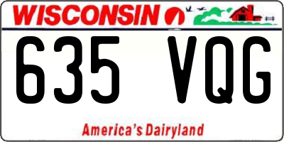WI license plate 635VQG