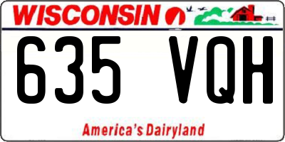 WI license plate 635VQH