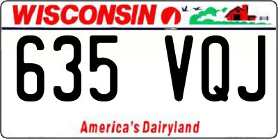 WI license plate 635VQJ