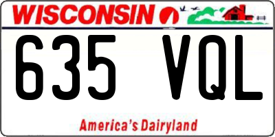WI license plate 635VQL