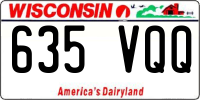 WI license plate 635VQQ