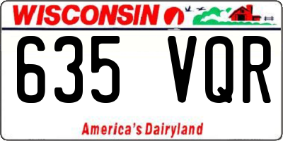WI license plate 635VQR