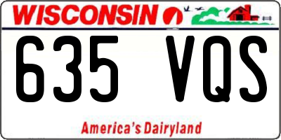 WI license plate 635VQS