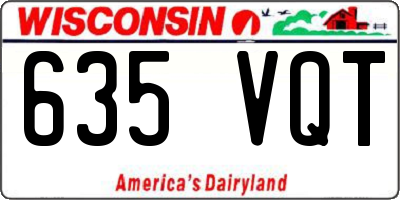 WI license plate 635VQT