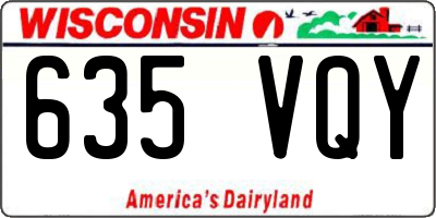 WI license plate 635VQY