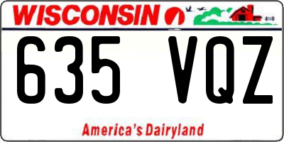 WI license plate 635VQZ