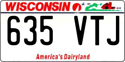 WI license plate 635VTJ