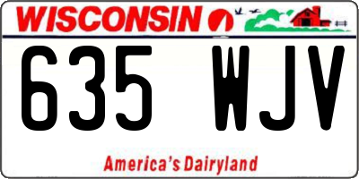 WI license plate 635WJV