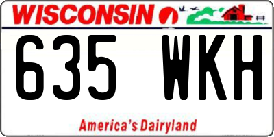 WI license plate 635WKH