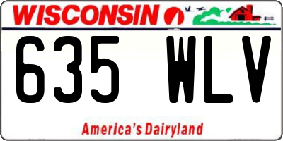 WI license plate 635WLV