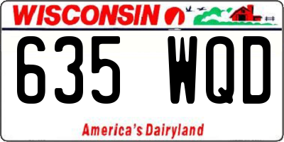 WI license plate 635WQD
