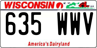 WI license plate 635WWV