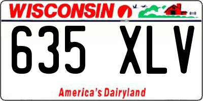 WI license plate 635XLV