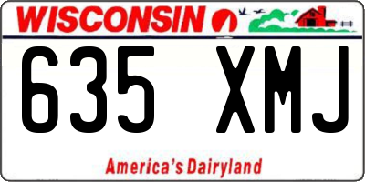 WI license plate 635XMJ