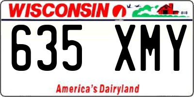 WI license plate 635XMY