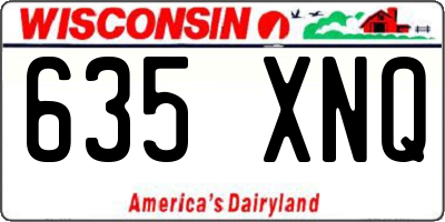 WI license plate 635XNQ