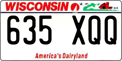 WI license plate 635XQQ