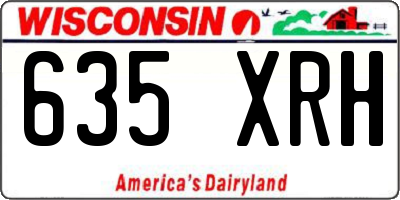WI license plate 635XRH