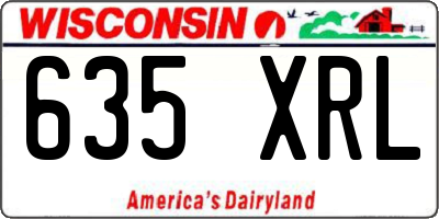 WI license plate 635XRL