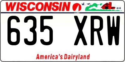 WI license plate 635XRW