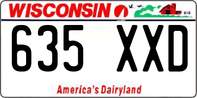 WI license plate 635XXD