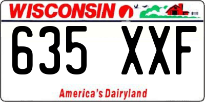 WI license plate 635XXF