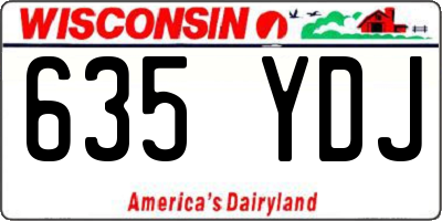 WI license plate 635YDJ