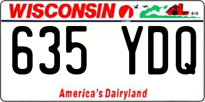 WI license plate 635YDQ