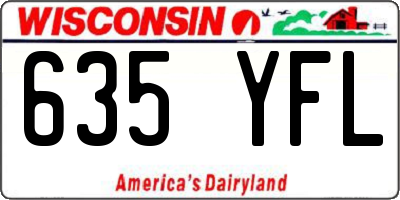 WI license plate 635YFL