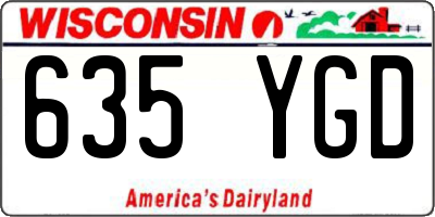 WI license plate 635YGD