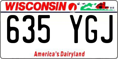 WI license plate 635YGJ