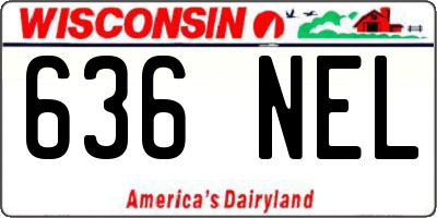 WI license plate 636NEL