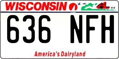 WI license plate 636NFH
