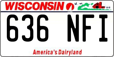 WI license plate 636NFI